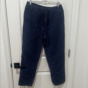 Polo Ralph Lauren Navy Striped Women's Pants Size Medium‎